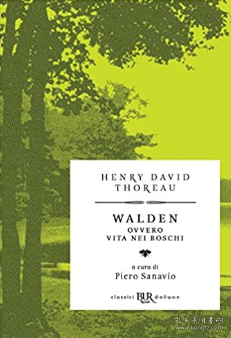 意大利语原版 瓦尔登湖 梭罗 Walden ovvero Vita nei boschi BUR Classici BUR Deluxe 平装