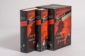 【2-3个月左右到货 BOOK LOVERS专享322元】德语德文原版 Sherlock Holmes 福尔摩斯探案集 精装三卷函套版 含插图 Arthur Conan Doyle 阿瑟·柯南·道尔