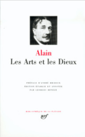 ALAIN Les Arts et les dieux 艺术与上帝 LA PLEIADE 七星文库 法语/法文原版 小牛皮封皮 23K金书名烫金 36克圣经纸可以保存几百年不泛黄