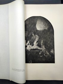 [伦勃朗] 1906年铜版画 照相凹版《埋葬》