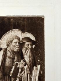 【英国国家美术馆馆藏绘画作品】1899年 铜版画 照相凹版《St.Peter and St.Jerome》