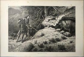 1873年 木口木刻 版画《渺茫的机会,A BARE CHANCE》