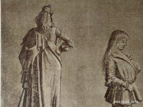 【卡巴乔】1896年 珂罗版 版画《FIGURENSTUDIEN》 纸张36.5×29厘米