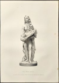 1872年 钢版画 点刻凹版《THE CHILD MOSES》