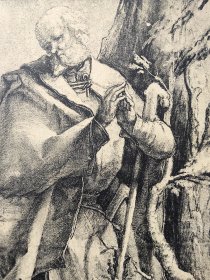 【马西斯·格吕内瓦尔德】1896年 珂罗版 版画《St.Joseph》纸张36.5×29厘米