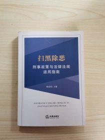 扫黑除恶刑事政策与法律法规适用指南