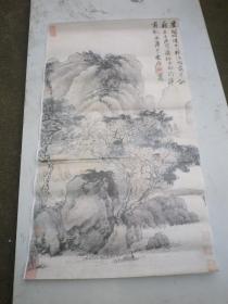 38  印刷品   唐寅 画片  65X36