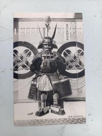 日本  老明信片    日本武士盔甲   长政具足   13张