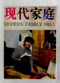 现代家庭1985年12册全.总第1-12期.试刊号