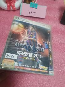 游戏盘：PC DVD-9：实况足球2K11（简体中文威力加强版。游戏盘`）