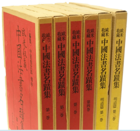 欧米（美）收藏中国法书名迹集   中田勇次郎、中央公论社  1981年