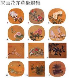 宋画花卉草虫选集   12页    二玄社  1986年