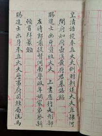 黄仲琴先生毛笔钞本一册（120余页）；内含：《皇清赐进士出身..........黄府君墓志铭》《皇清诰授奉直大夫例赠朝议大夫.........黄府君墓志铭》《皇清奉直大夫广东琼州府.......黄君保斋墓志铭》《皇清诰授中宪大夫江南道.......黄公墓志铭》等（共7篇墓志铭；图1不在其内，只作旁证说明之用。）