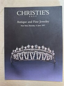 纽约佳士得 1997年 名贵珠宝 皇室贵族首饰 古董珠宝 拍卖图录画册图册