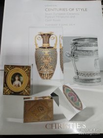 伦敦佳士得 2014年 重要西洋古董 欧洲古董 金盒子 俄罗斯 瓷器 银器 装饰艺术 拍卖专场