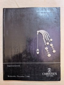 纽约佳士得 1988年  名贵珠宝 贵族首饰 古董珠宝 拍卖图录画册图册