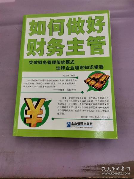 如何做好财务主管——新编财务与会计培训丛书