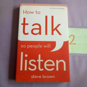 How to talk so people will listen（英文原版）
