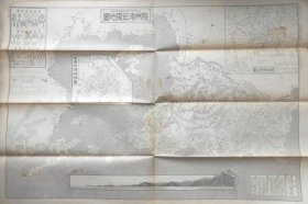 胶州湾征独地图  青岛防备明细图