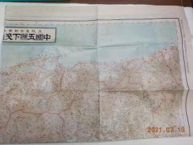 中国五县下交通详细地图  新撰订刻