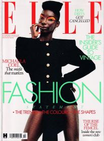 ELLE 2021年10月 女士时尚服饰潮流服装英文杂志 英国版