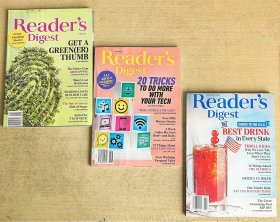 美国版READER'S DIGEST读者文摘2024年5+6+7/8月 3本英文杂志