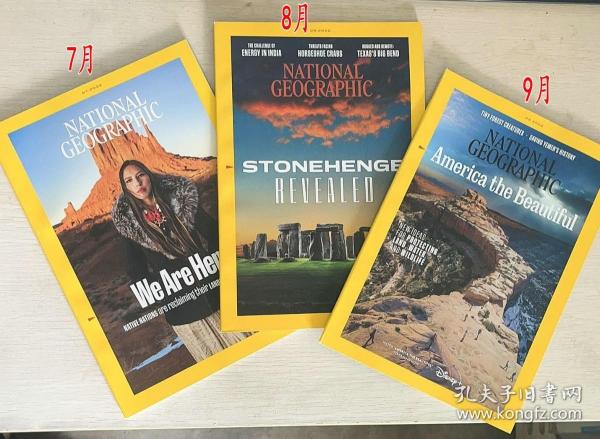 National Geographic美国国家地理2022年7+8+9月 3本打包英文杂志