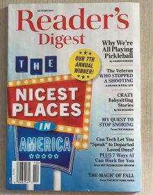 READER'S DIGEST 读者文摘2023年10月 英文版生活杂志 美国版