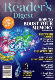 READER'S DIGEST 读者文摘2023年9月 英文版生活杂志 美国版