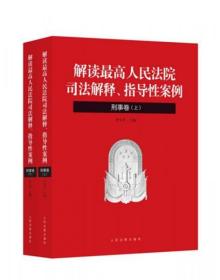 解读最高人民法院司法解释-解读最高人民法院司法解释、指导性案例（刑事卷）