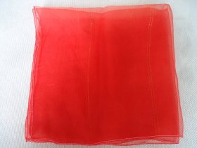 带金线红纱巾（全新未使用）
