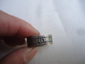 梵文铜戒指