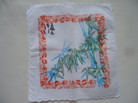 纯棉印花手帕（全新未使用）.