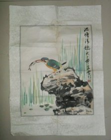 周宜雪《设色花鸟》镜心