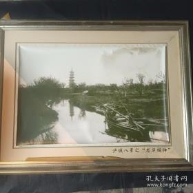 沪城八景之 龙华晚钟  像片    49×29cm   只发像片