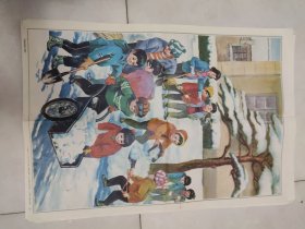 教学挂图，扫雪