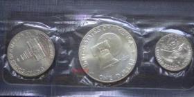 原装带证书美国1976年建国200年纪念银币一套3枚外包装不太完美