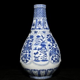 元青花花鸟纹宝塔瓶