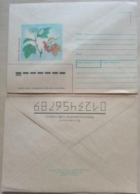 前苏联信封-花卉、叶子、果实图