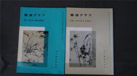 1980年代，日本出版《郑板桥的判牍集》《郑板桥潍县城隍庙碑》 2册合拍，【郑燮/郑板桥 书法  ，信札，扬州八怪】——书道杂志《書道グラフ》——库房M22051214【检索：书法 书道 碑帖 碑拓 拓片 字帖，珂罗版 ，放大 法帖 ，楷书/ 行书/ 草书,二玄社 ，书迹名品丛刊，原色法帖选】