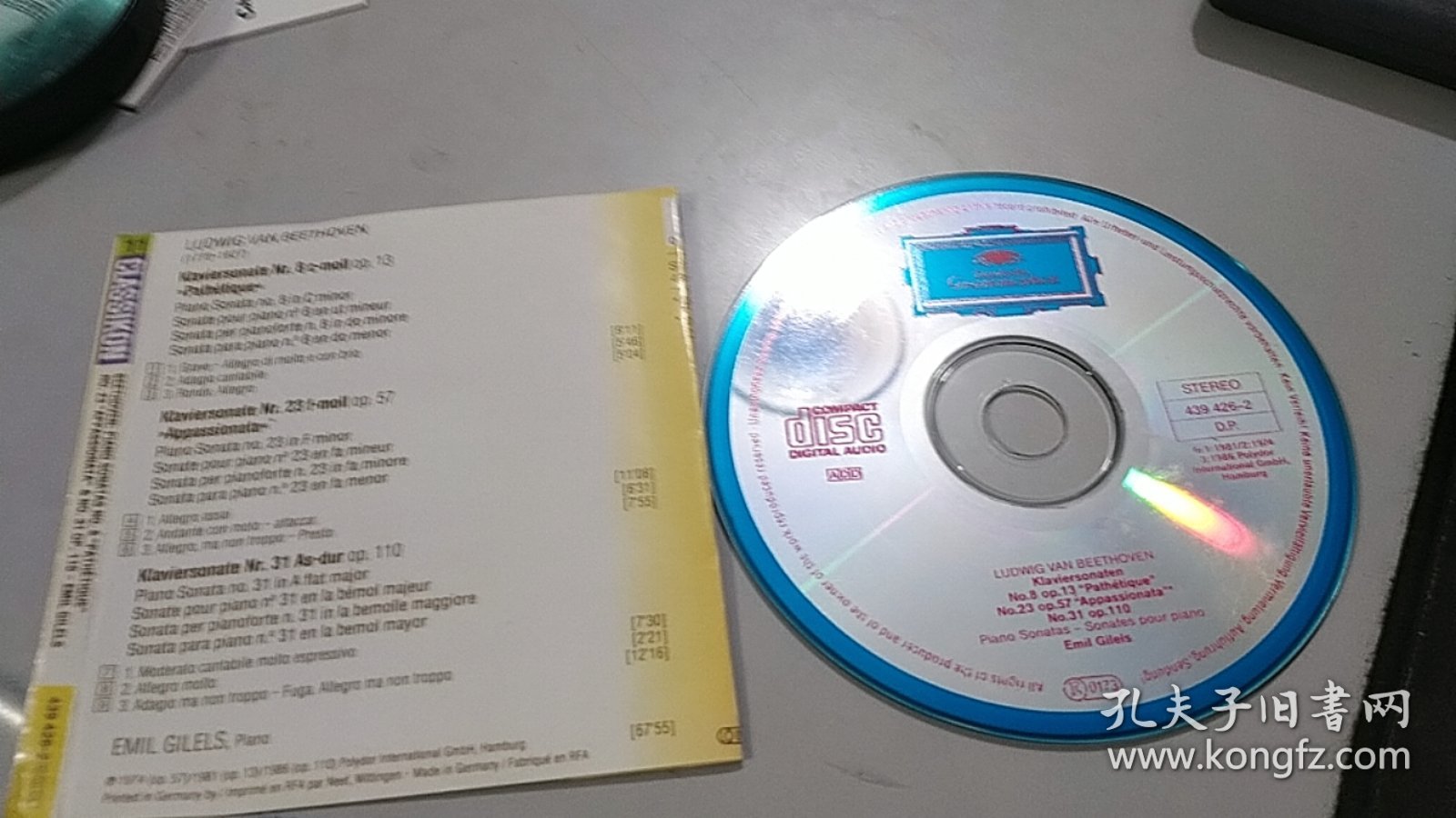 deutsche grammophon CD（1张光盘全）（外国原版，音色特别漂亮）（钢琴旋律应该为1974年，1981年，1986年录音）