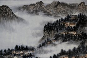 张洪千，山水画