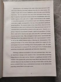 CROSSED AND UNCROSSED RETINAL FIBRES IN NORMAL AND MONOCULAR HAMSTERS`LIGHT AND ELECTRON MICROSCOPIC STUDIES