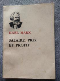 KARL MARX SALAIRE PRIX ET PROFIT