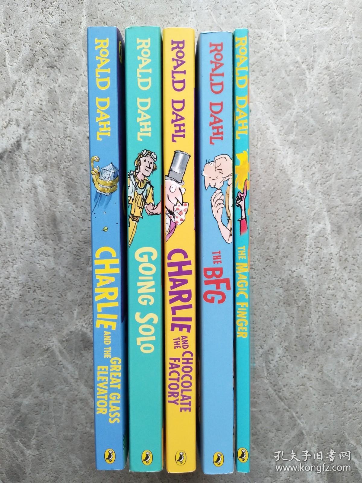 ROALD DAHL:CHARLIE AND THE GREAT GLASS ELEVATOR、GOING SOLO、CHARLIE AND THE GHOCOLATE FACTORY、THE BFG、THE MAGIC FINGER