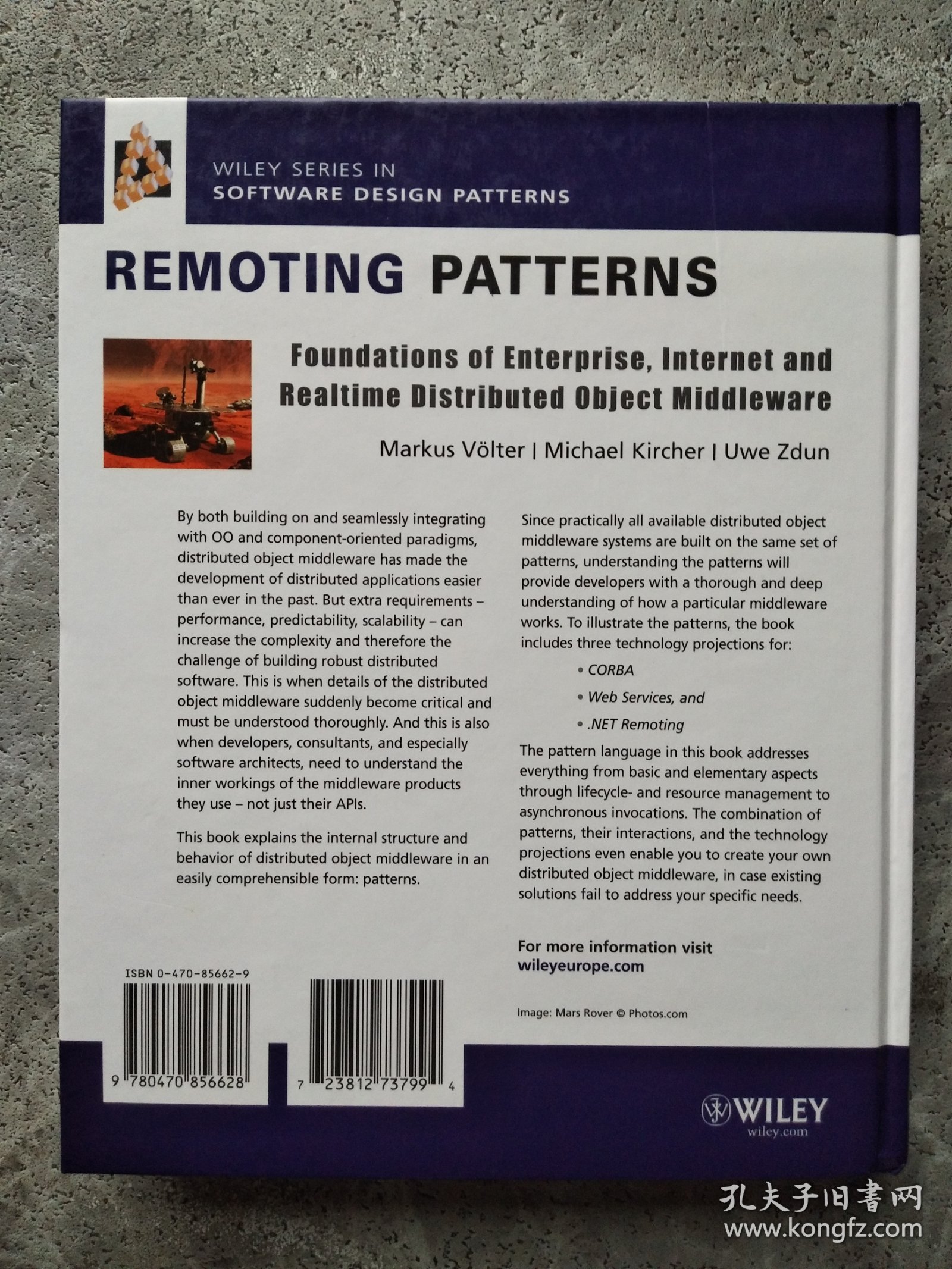 Remoting Patterns：Foundations of Enterprise, Internet and Realtime Distributed Object Middleware (Wiley Software Patterns Series)