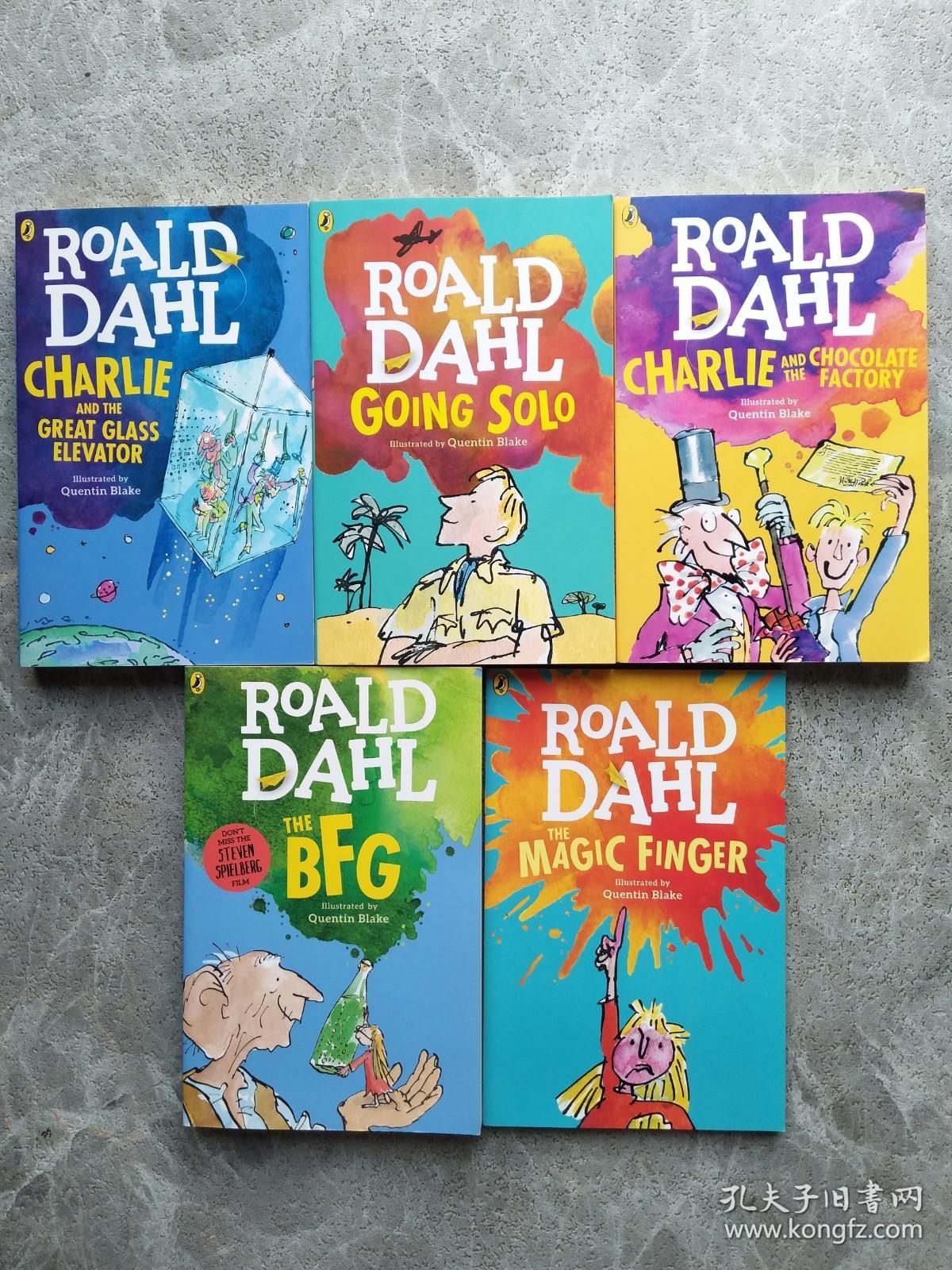 ROALD DAHL:CHARLIE AND THE GREAT GLASS ELEVATOR、GOING SOLO、CHARLIE AND THE GHOCOLATE FACTORY、THE BFG、THE MAGIC FINGER