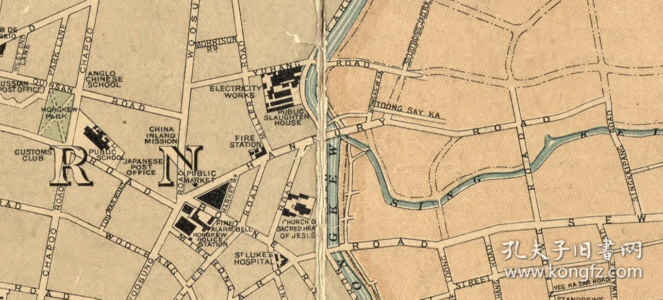 【提供资料信息服务】老地图 上海详图1904（英）