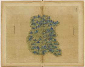 【提供资料信息服务】老地图 1661年浙江地区地图 09余杭县
