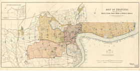 【提供资料信息服务】老地图 上海地图1918（英）